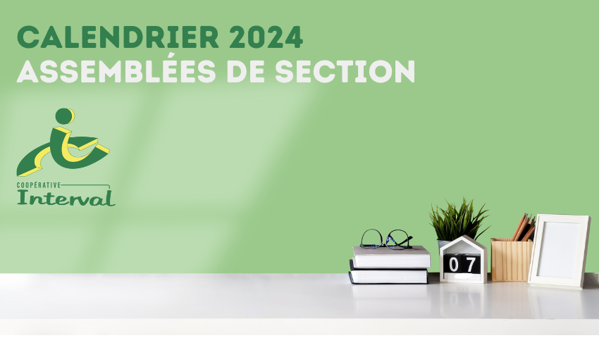 Calendrier & inscriptions assemblées de section 2024